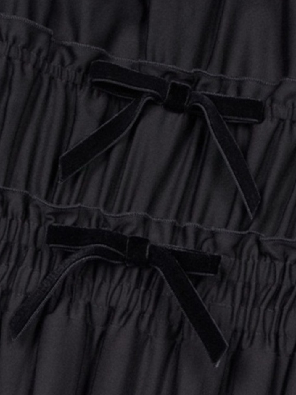 The Kooples Shirred Velvet Bow Long Maxi Dress NWT Size FR 0, US XS - Picture 4 of 9